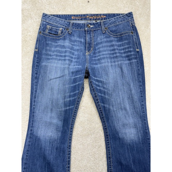 Cruel Denim Hannah Jean Womens 33/15R Medium Blue Mid Rise Bootcut Stretch Denim - Picture 2 of 10